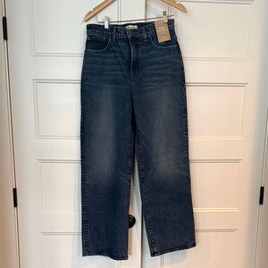 NWT Madewell Vintage Wide-Leg Blue Jeans